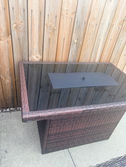 Patio fire pit table from Amazon
