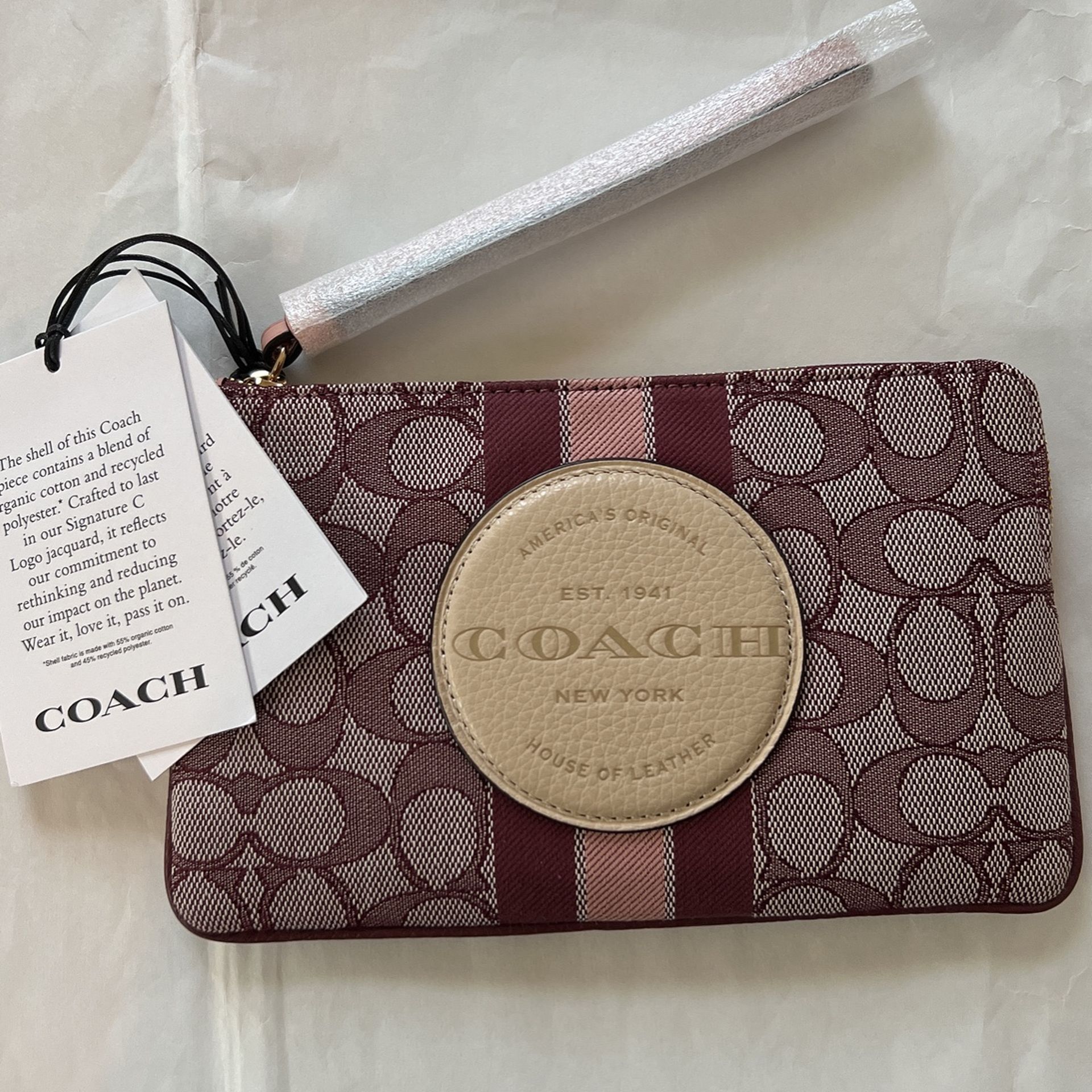 Brand New Coach Dempsey Wristlet Wallet