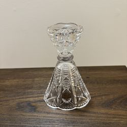 Vintage Glass Candlestick Holder