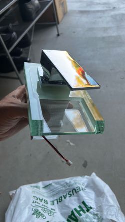 Modern glass faucet with lights