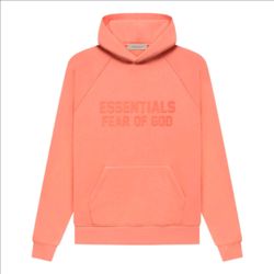 Fear Of God Essentials Hoodie Coral