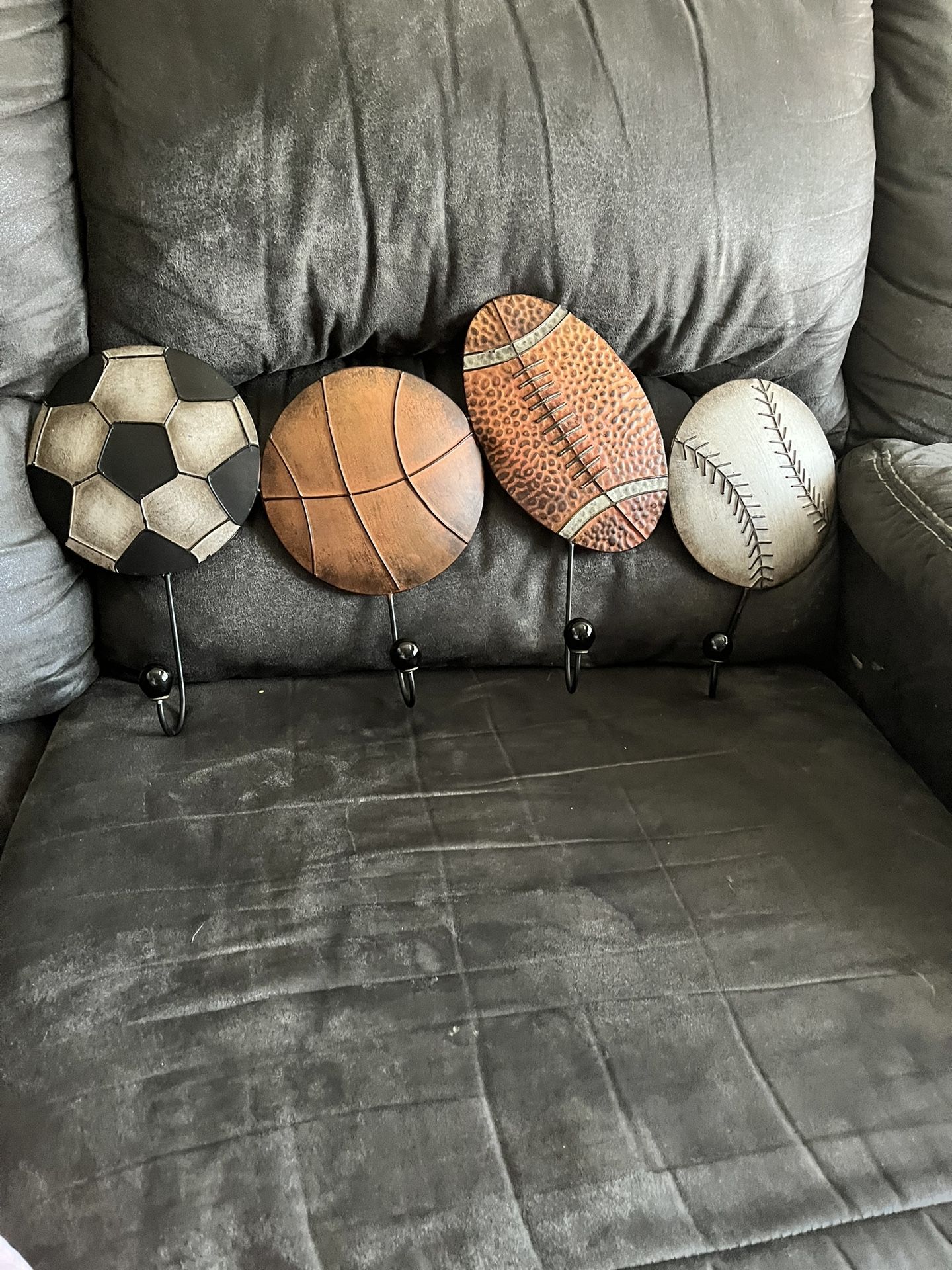 Sports Theme Wall Hanging With Hooks