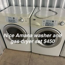Nice Amana Washer And Gas Dryer Set 