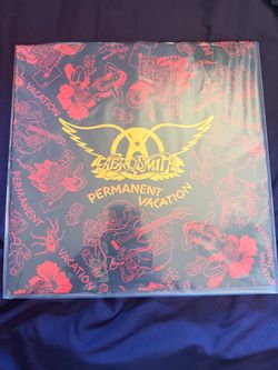 Aerosmith Permanent Vacation Red & Black Marble Vinyl – Collector’s Copy