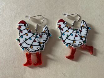 Chicken Earrings