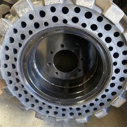 4x Solid Bobcat Tires 10-16.5 With Rims $2500 