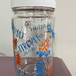 Camping jar w/ fairy lights