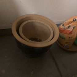 Ceramic Pot And Soil