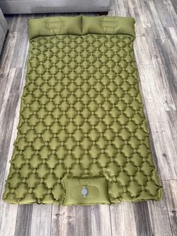 Double Inflatable Camping Sleeping Pad with Pillows