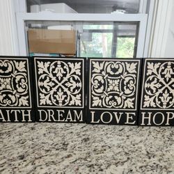 4 Black Faith Canvas