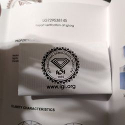 1.0 Carat Round  igi Certified Diamond 
