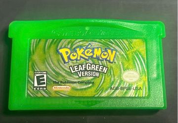 Authentic Pokemon Leaf Green GBA