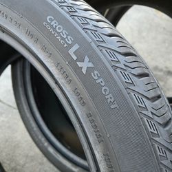 4. PCS OF TIRES . CONTINENTAL CROSSCONTACT LX SPORT. SIZE 285/40/22