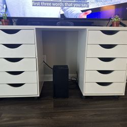 White Dresser/ Desk