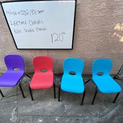  4 Lifetime Kids Chairs 4 Sillas Para Niños