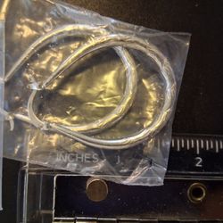 EARRINGS 950 STERLING SILVER HOOPS