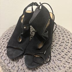 Aquazzura Black Suede Heels Size 40