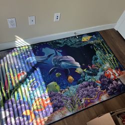 Beautiful ocean animal rug