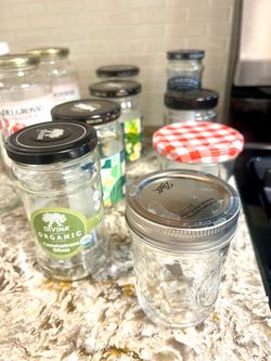 Assorted Glass Food Jars