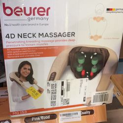 Beurer Shiatsu Neck and Back Massager with Heat | 4D Kneading Deep Tissue Neck Massager and Shoulder Massager, Back Pain and Muscle Pain Relief