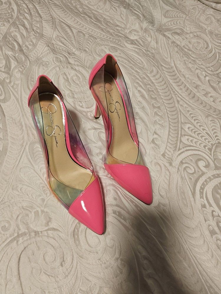 Pink Women Heels