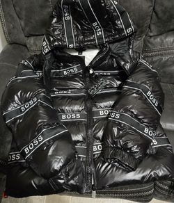 Hugo Boss Dobel Logo Quilted Puffer Jacket Large Retails $645