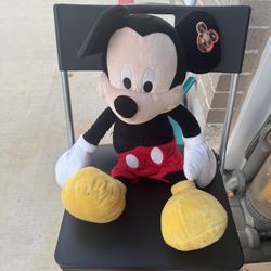 Large Mickey Mouse Plush 21 1/4'' new with tag