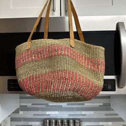 Woven Straw Tote Bag – Boho Style – $25 (Alexandria, VA)