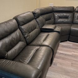 Electric Leather Recliner 6 Peace Set