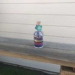 Glass Sand Bottle