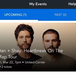 Dan + Shay Concert tickets United Center Chicago 3/22/24