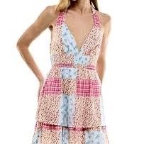 Beauty & Grace Chic Patchwork Backless Dress