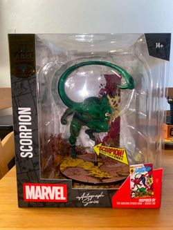 Mcfarlane Marvel statue Scorpion Autograph Series