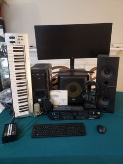 Turn key Professional Home Studio DAW Gaming desktop Motu Audio Interface