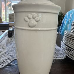 Pottery Barn Dog Treat Jar