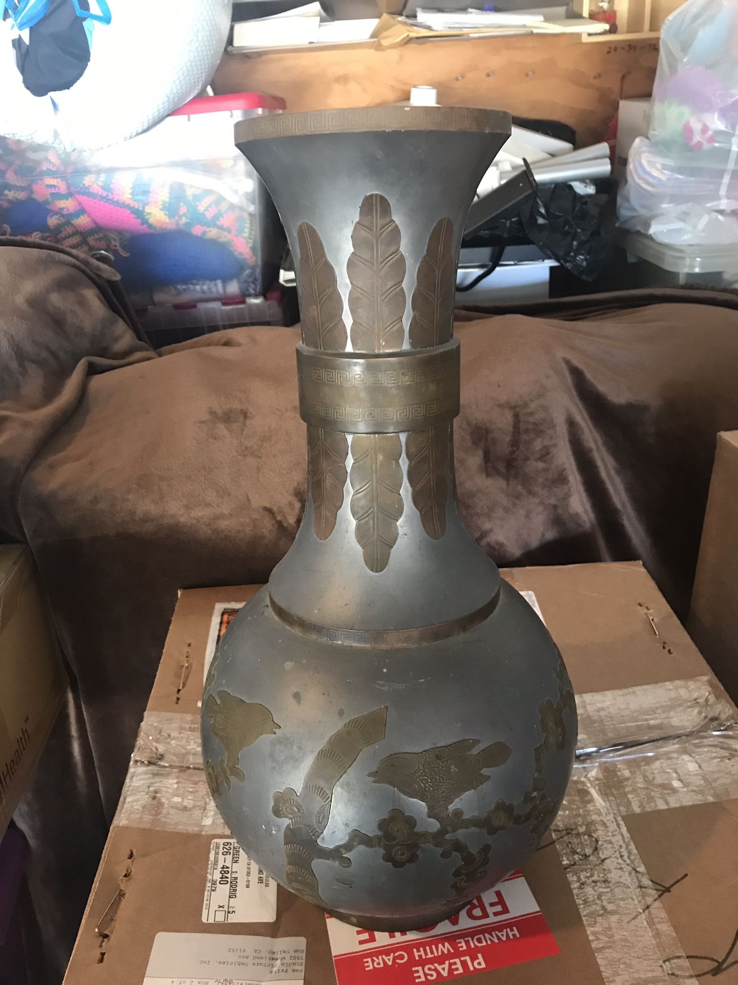 Metal Vase (heavy)