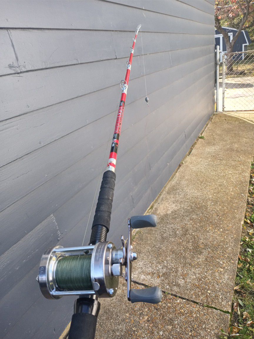 Fishing Rod+Reel Combo With 60lbs Test Braid