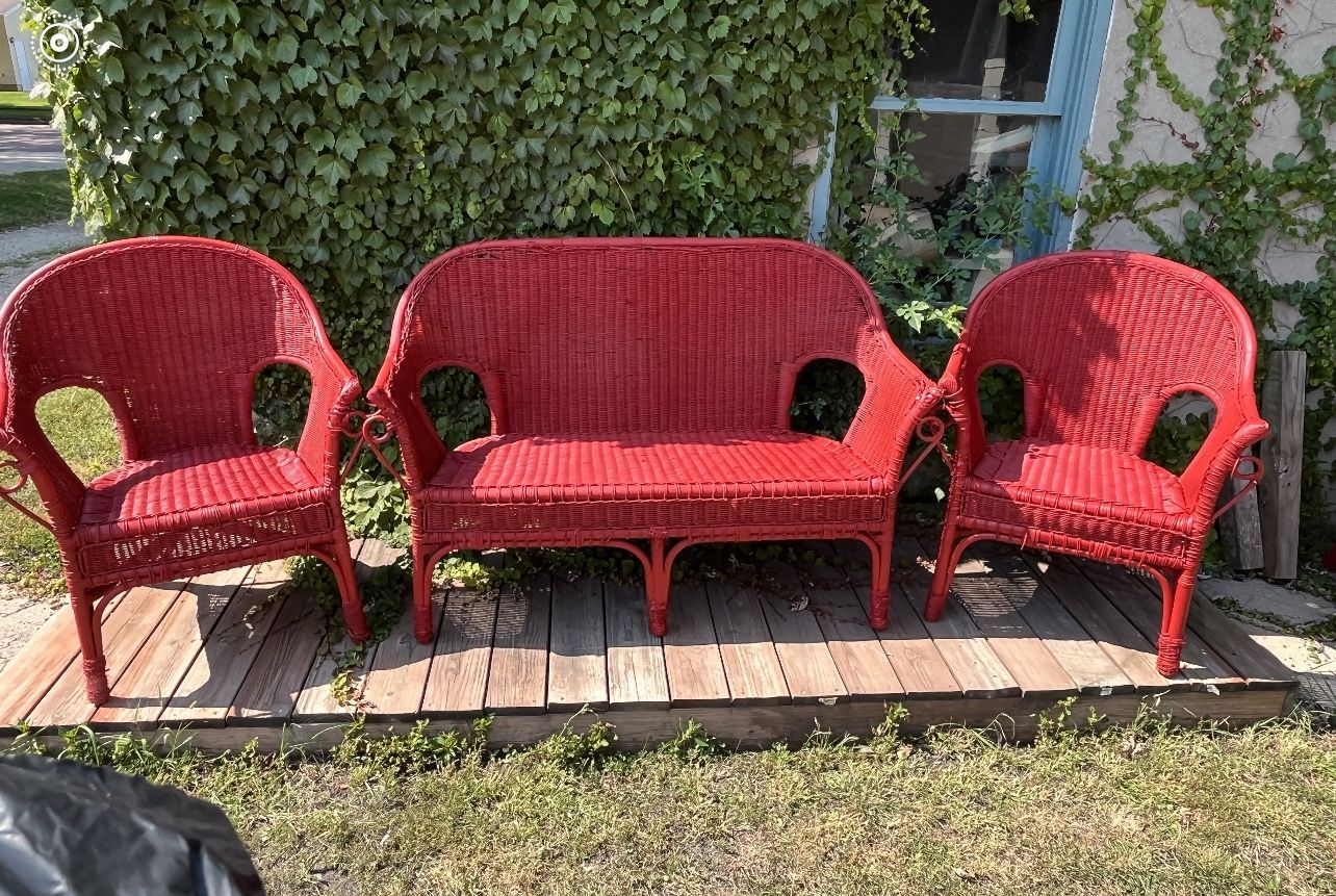 Antique Wicker Set