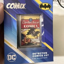 2023 Niue Comix DC Detective Comics #27 Batman Colorized 2 oz Silver Coin in OGP