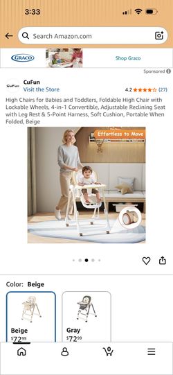 Silla de Bebe para comer
