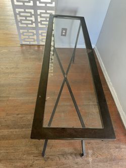Glass End Table