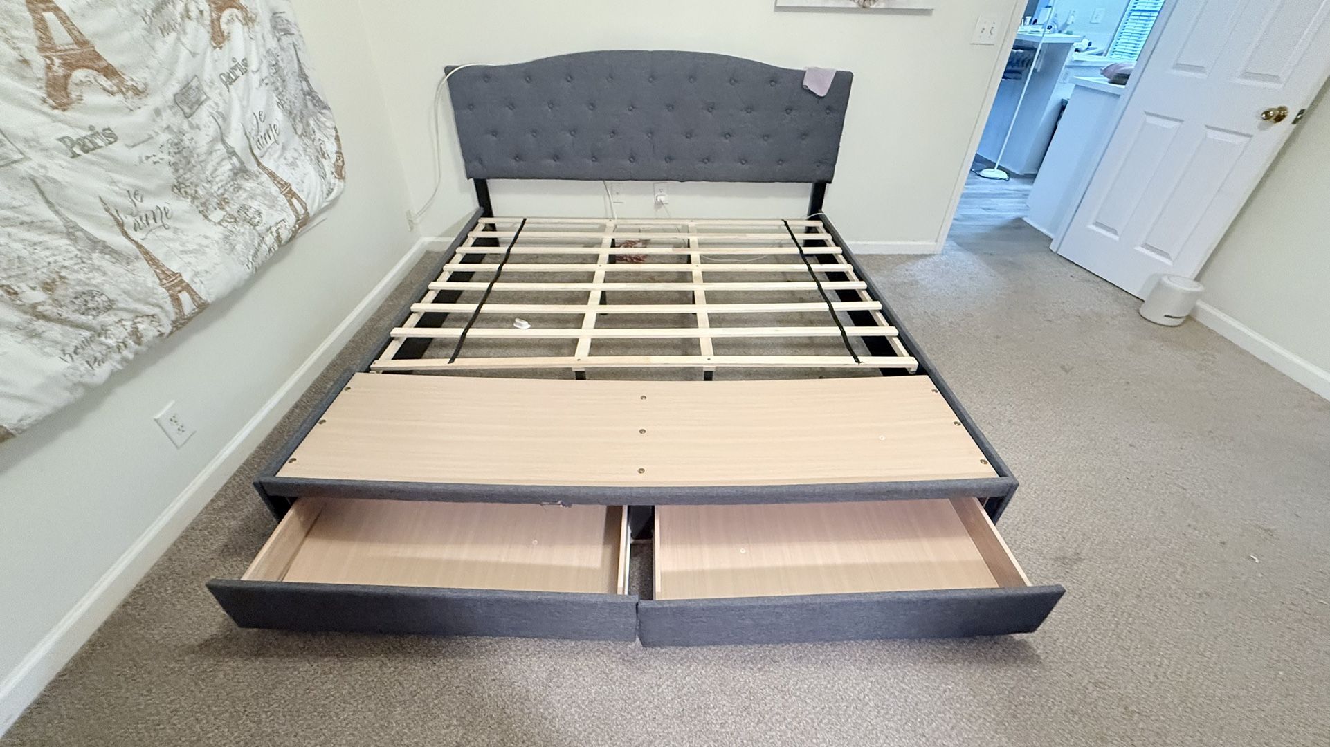 King Size Platform Bed Frame