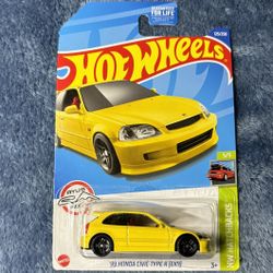 Hotwheels Yellow Civic