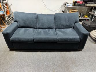 Custom Navy Couch from Dania Furniture