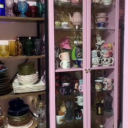 Pink Customized Glass Shelf 