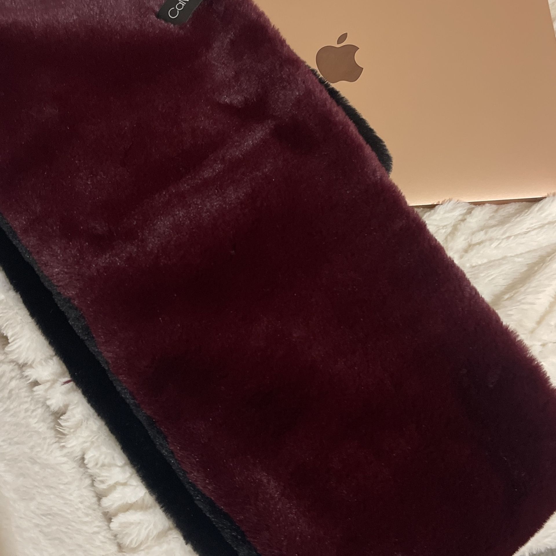 Calvin Klein Reversible Fur Scarf