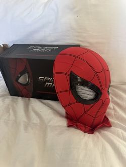 Spider-Hero Style Cosplay Mask w/ Moving Shutter Eyes – Red (New)