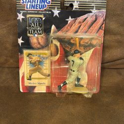 VINTAGE 1999 Mickey Mantle Starting Lineup - MLB All-Century Team - NEW