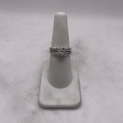 10kt Gold Duo Diamond Engagement Style Ring Set