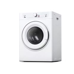 3.5 cu. ft. vented Front Load Stackable Electric Compact D ryer in White with Multiple Drying Modes, Exhaust Hose